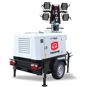 TRIME X-HYBRID MOBILE 4X150W LED 9M Гибридная осветительная мачта фото 1