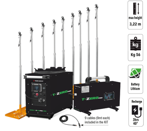 Мачта освещения TRIME X-Rail kit аккумуляторная, комплект фото 1
